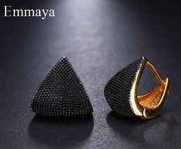 Hion two tone originality geometric jewelry earrings for woman charm wedding party gift thumb200