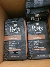 8 Peet&#39;s Dark Roast Ground Coffee Major Dickason&#39;s Blend 10.5 Oz (CB7) - £45.49 GBP