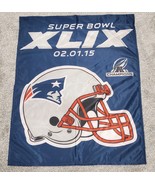 New England Patriots NFL Super Bowl 49 Commemorative 27&quot; x 37&quot; Vertical ... - $12.59