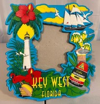 Picture Frame 3D Key West Florida 5X5 Photo Opening Desk Or Wall Display... - $15.83