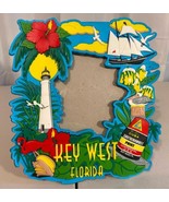 Picture Frame 3D Key West Florida 5X5 Photo Opening Desk Or Wall Display... - $15.83