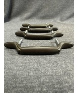 Lot Of Four Vintage Drawer/ Cabinet Pulls 3” Centers Bronze Color - $5.94