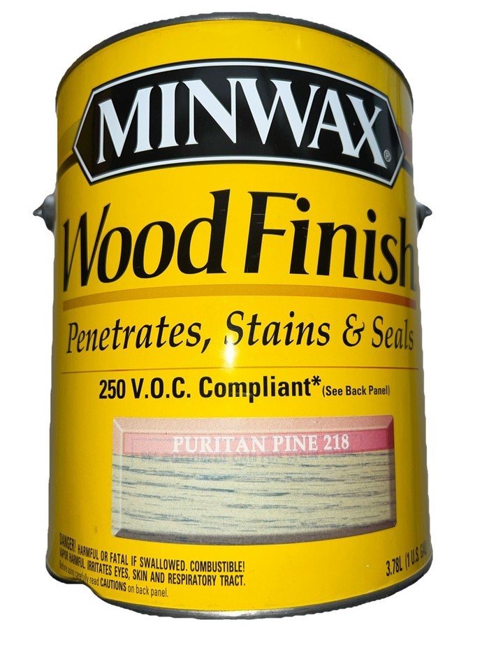 Minwax Wood Finish Stain Puritan Pine 218 1 Gallon Oil Based Sealed Hard To Find - $166.25