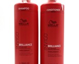 Wella Invigo Brilliance  Shampoo &amp; Conditioner/Normal Hair 33.8 oz - £38.13 GBP