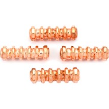 Bali Octagon Tube Copper Plated Beads 23mm 15 Grams 4Pcs Approx. - £5.38 GBP