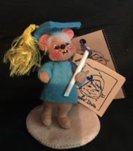 vintage 90's Annalee doll 3in "Graduation Day"  boy mouse with tags Made in USA - $12.13