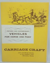 Vintage 1959 Carriage Craft Vehicles For Horse &amp; Pony Catalog - Wagons - £12.78 GBP