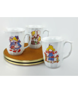 Chodziez Holly Hobby style porcelain mugs set of 3 made in Poland vintag... - $59.42 CAD