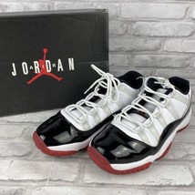 Nike Air Jordan 11 Retro Low Concord-Bred Size 7Y 528896-160 w/Box Red White - £100.53 GBP