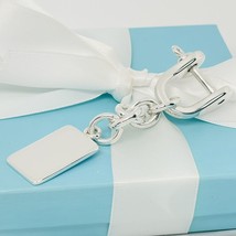 PRISTINE Tiffany &amp; Co Shackles Horse Bit ID Key Ring Chain Engravable En... - $425.00