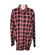 Blue Mountain NWOT Mens Long Sleeve Button Up Flannel Size XL Red/Black ... - $19.99