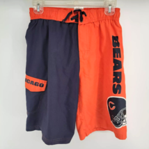 Chicago Bears Swimming Trunks Shorts Youth Size 10/12 Blue &amp; Orange - $19.75