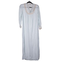 Barbizon VTG Nightgown Womens M L Delicate Blue Lace Floral Embroidered ... - $19.66