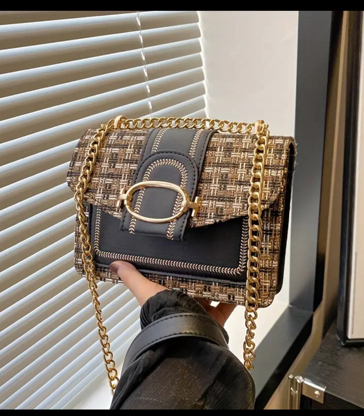 Women Black Handbag Shoulder Lady Crossbody Bag Purse - $18.00