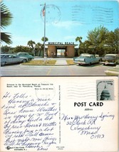 Florida St. Petersburg Treasure Isle Beach Posted to Amesbury MA Postcard - £7.51 GBP