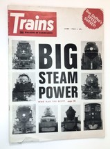 Trains Magazine June 1968 Big Steam Power Locomotives Train Speed Analysis  - £9.47 GBP