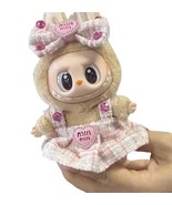 Labubu Miu Miu Pink Plaid Bow Headband and Matching Dress, 2 pcs set- NO... - $16.99