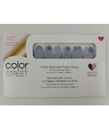 Color Street ICE ICE MAYBE Nail Polish Strips Silver Blue Snow Glitter R... - $33.33