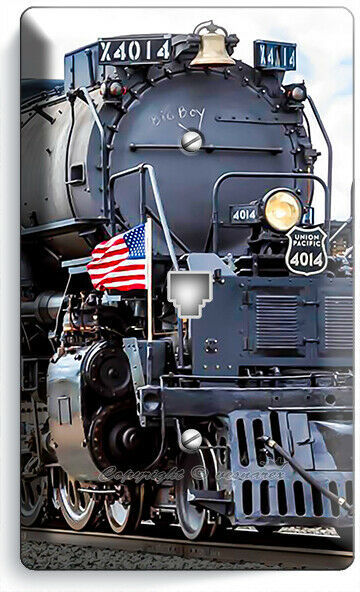 Primary image for STEAM ENGINE TRAIN OLD RAILROAD BIG BOY LOCOMOTIVE PHONE TELEPHONE COVER PLATES