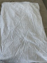 Vintage Ralph Lauren Chambray Queen Fitted Sheet Heavy Cotton Blue Tag - $39.95