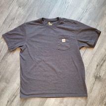 Carhartt Force T-Shirt Men&#39;s XL Blue Short Sleeve Crew Neck Front Pocket... - $15.83