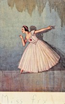 Tamara Toumanova-Les Sylphides-Pictures Da Ballet-E M S Guthrie Arte Cartolina - £7.50 GBP