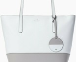 Kate Spade Briel Large White Gray Smooth Leather Tote WKRU6708 NWT $329 ... - £96.19 GBP