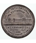 1862 London International Exhibition Medal Lead 38 mm AU Condition - $2,117.27 MXN