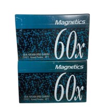 Magnetics 60 Minute Cassette Tapes 2 Tapes Sealed New Type 1 Ideal For D... - $9.26
