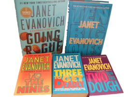 Lot Of 5 Janet Evanovich &quot;Numbers&quot; Series 2,3, 9 Plus 2 Stephanie Plum Series - £11.57 GBP