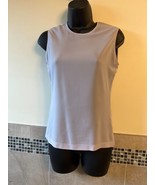Pre-owned CALVIN KLEIN Collection Double Layer Silky Lavender Tank SZ 4 - £61.79 GBP