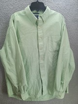 GH Bass &amp; Co. Men‘s Button Down Shirt Heathered Green LongSleeve Size L - £19.46 GBP