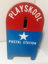 Vintage 1950&#39;s Playskool Postal Station Wooden Mailbox - £15.58 GBP