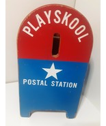 Vintage 1950&#39;s Playskool Postal Station Wooden Mailbox - £15.57 GBP