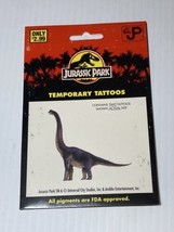 NOS Jurassic Park Temporary Tattoos.  New In Package Vtg Dinosaur Brachi... - £3.54 GBP
