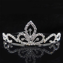 Princess Crystal Tiaras and Crowns Headband Kid Girls Love Bridal Prom Crown Wed - £11.30 GBP