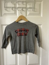 COUSIN CREW Size 4 Holiday Plaid long Sleeve Gray  Cousin Shirts Matching PJ’s - $8.59