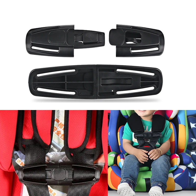 2pcs Car Baby Toddler Baby Child Safety Seat Strap Belt Harness Chest Clip - £8.40 GBP+