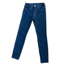 H&amp;M Womens Jeans Skinny Fit Regular Waist Stretch Ankle Dark Wash &amp; Denim Sz 25 - £9.43 GBP