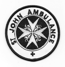 St. John Ambulance Logo Embroidered Patch NEW UNUSED As Seen On Doctor Who - £6.26 GBP
