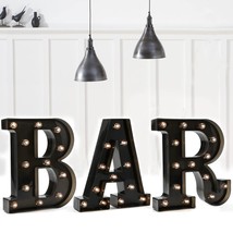Black Bar Sign, Marquee Light Up Letters Led Marquee Number Lights Sign For Nigh - £37.52 GBP