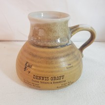 Vintage Stoneware Coffee Mug Advertisement Dennis Groff Custom Cabinets Arkansas - £7.78 GBP