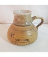 Vintage Stoneware Coffee Mug Advertisement Dennis Groff Custom Cabinets ... - £7.65 GBP