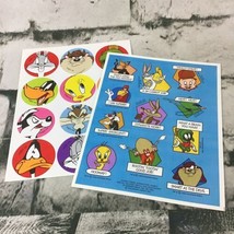 Vintage 90’s Warner Bros Looney Tunes Character Stickers Lot Of 2 Sheets - $14.84
