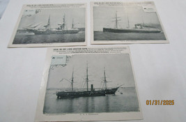 Ship Prints Ny Souvenir Advertising Coupon 9 Pcs Early 1900S Color&amp; B&amp;W Scarce - £99.96 GBP