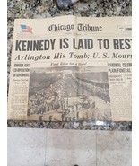 VINTAGE CHICAGO TRIBUNE NEWSPAPER ARTICLE NOV 26,1963 &quot;KENNEDY IS LAID T... - $40.46 CAD