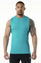 Alphalete Mens Hero Seamless Tank-Blue, Size Large - £12.73 GBP