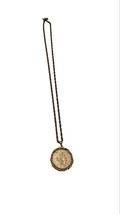 Gold Tone Coin Necklace Avon Liberty BiCentennial 1776-1976 Vintage - £15.91 GBP