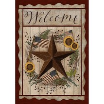 Toland Home Garden 1012203 Barn Star Welcome Fall Flag 28x40 Inch Double... - £20.44 GBP