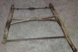 Antique Atkins E.C.A. &amp; Co #500 wood buck bow saw  - $99.00